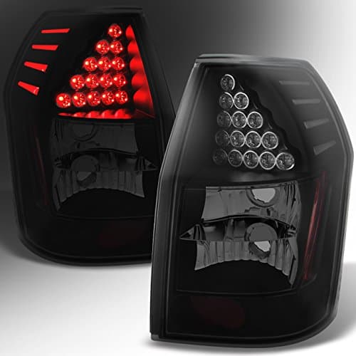 For 2005 2006 2007 2008 Dodge Magnum Replacement Pair Left + Right LED Black Smoke Tail Lights Lamps Set