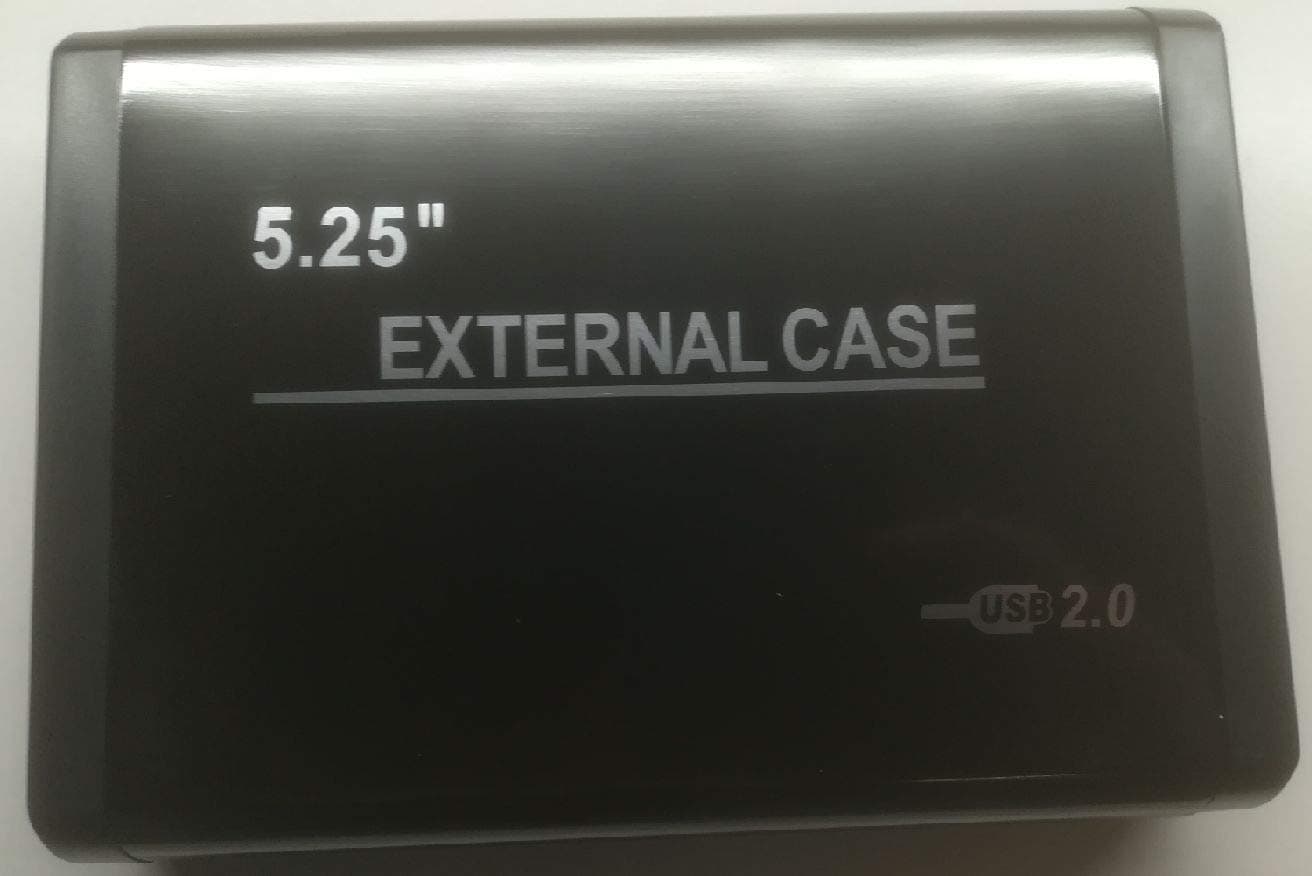 USB 2.0 Aluminium Hard Drive Enclosure for 5.25 "drive and 3.5 IDE Hard Disk Drive