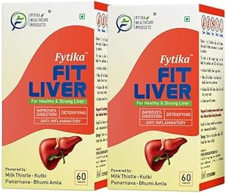 FYTIKA HEALTHCARE PRODUCTS FIT LIVER For Healthy & Strong Liver Enriched with Milk thistle,Kutki,Punarnva,Bhumi Amla& Probiotics | 120 Tablets