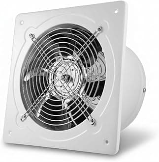 6 inch Exhaust Fan, 352CFM Wall Mounted Vent Fans, Ventilation Blower for Ceiling Bathroom Attic Window Basement Ventilation Fan, 110V 40W