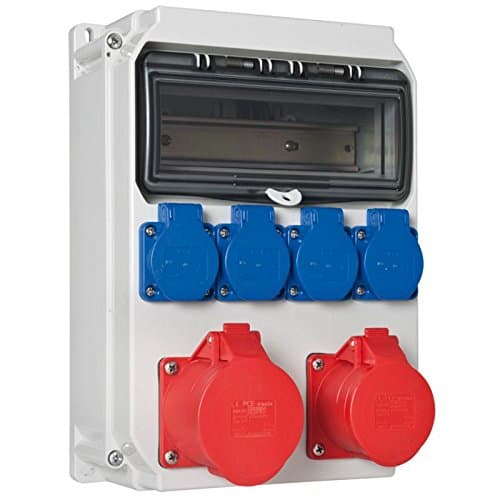 Distribution boards, 4 x earthing contact, HALLEIN