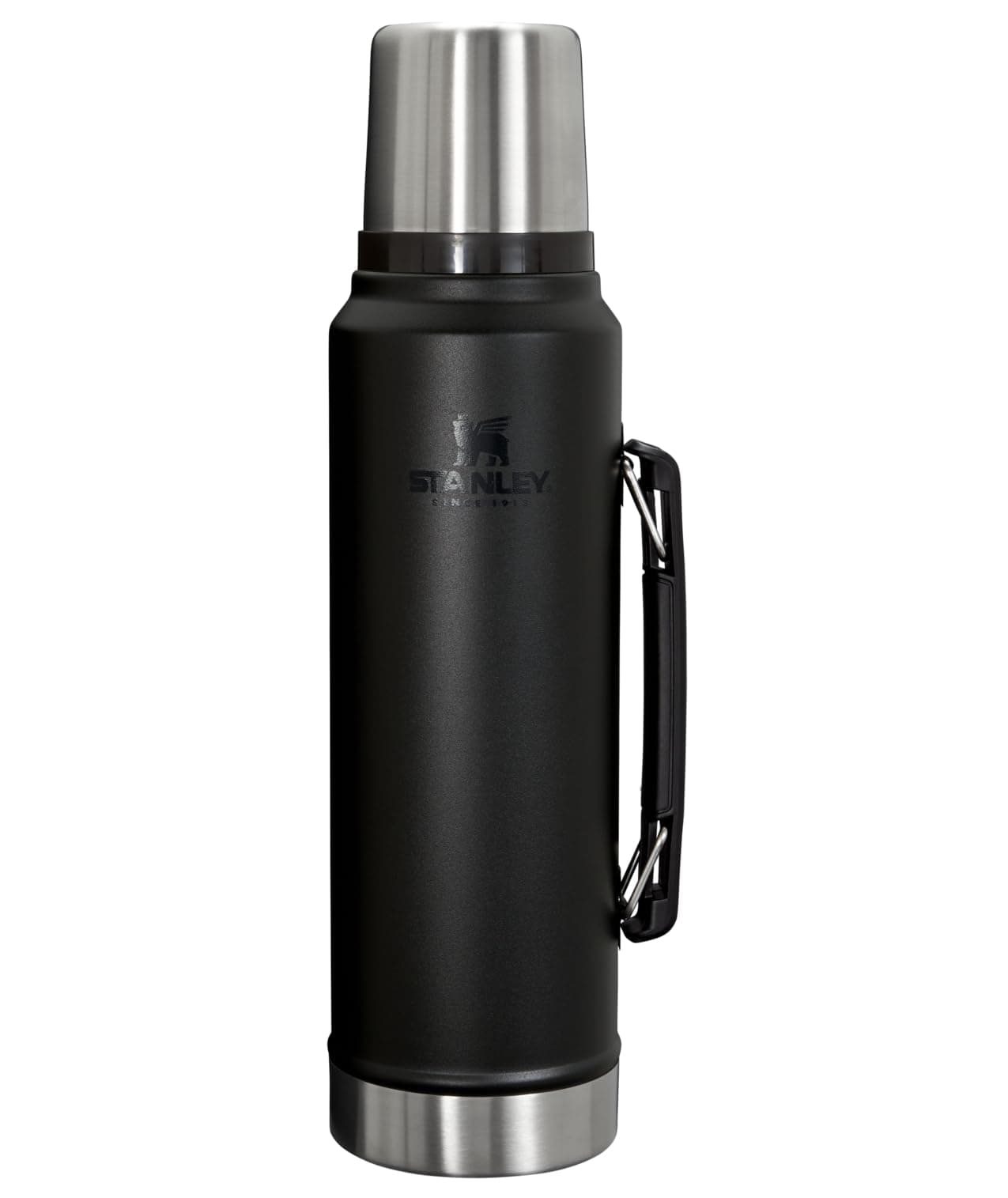 Stanley Legendary Classic Bottle, 1.1 Quart, Black, 2.0
