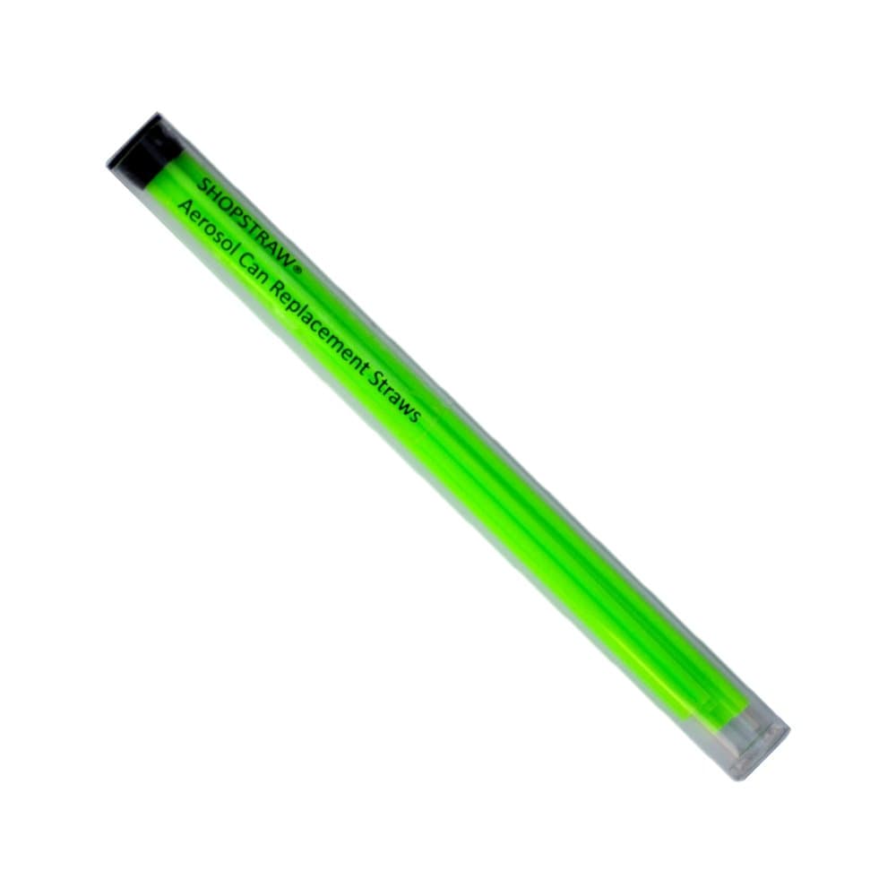 SS-5B Aerosol Can Replacement Straws, 5", Neon Green, 10 Count