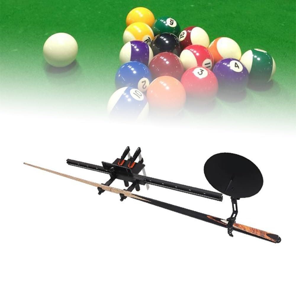 UBCEOPLKSnooker Billiards Rod Pool Stroke Trainers,Multifunction Detachable Pool Helper Aiming Practice Tool,Billiard Stroke Exerciser Trainer Billiards Training Accessories,for Beginner(No pool cue)