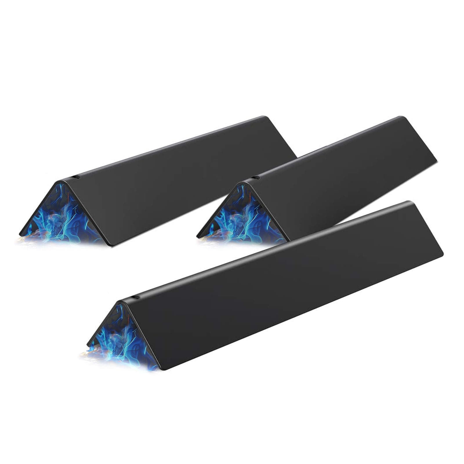 15.3-Inch Heavier Flavorizer Bars for Weber Spirit E-210, Spirit 200 Series (Front-Mounted Control) Grill Parts, Porcelain-enameled, 3-Pack