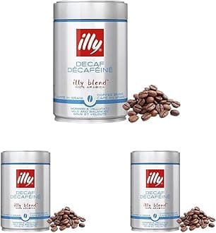 Coffee, Decaffeinated Coffee Beans, Medium Roast, 100% Arabica Coffee Beans, 250g (Pack of 3)