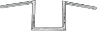 Chrome 8'' Rise 1'' Hanger 25mm Z-Bar Handlebar Drag Bar Fit for Harley Sportster 883 1200 XL…