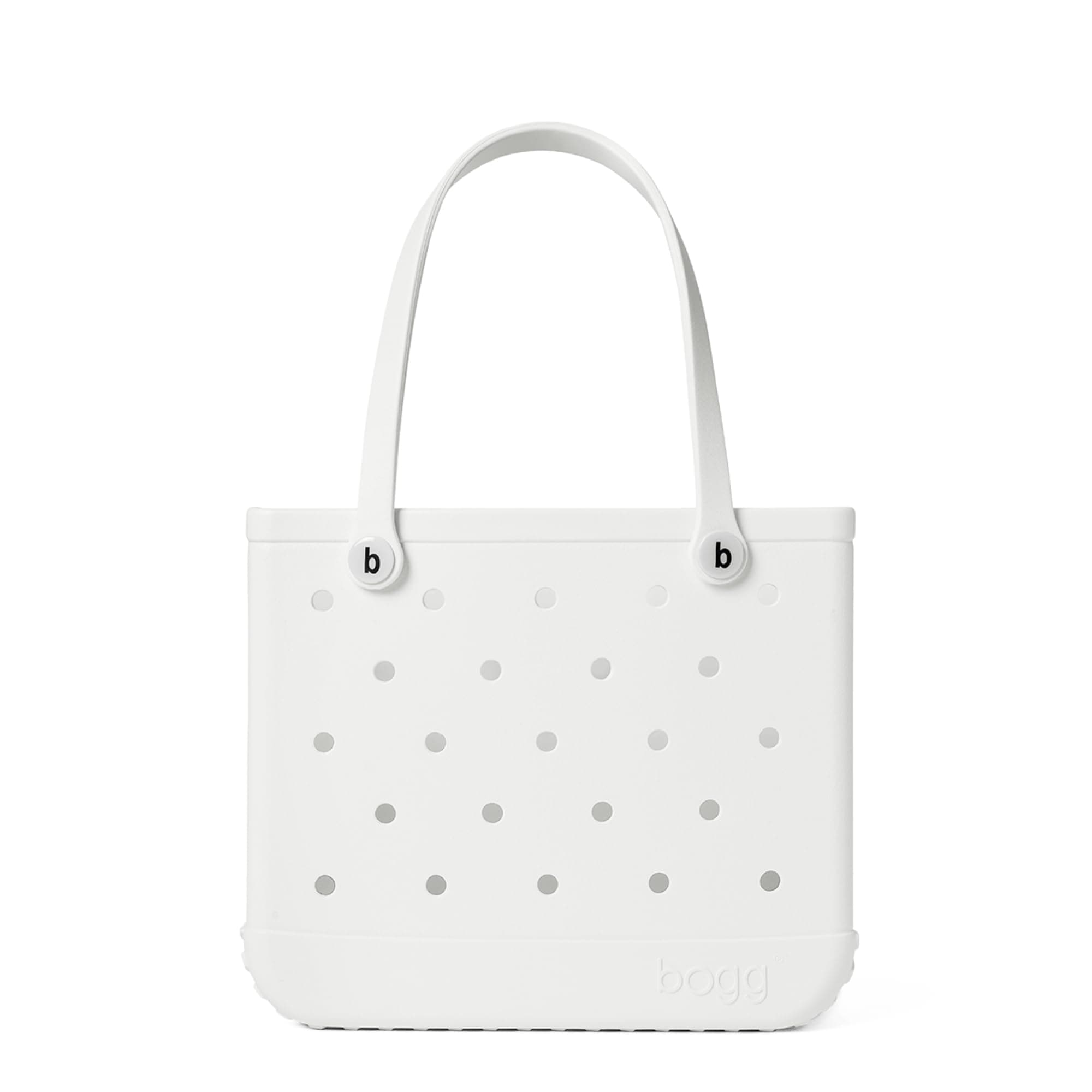 Medium Tote Bag - For Shore White - 15in L x 5in W x 12.5in H - Lightweight, Washable, Durable - All Purpose EVA - for Beach, Pool, Boat, Work, Sports