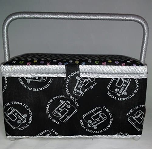 St. Jane Collection Sewing Basket - Small - Black and Grey