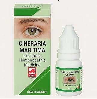 ADEL Cineraria Maritima Eye Drops | Homeopathic Remedy for Eye Strain, Cataracts, Dryness, Redness & Irritation | Natural Herbal Support for Vision Health & Clarity | 10ml – German-Made