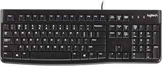 K120 Wired Keyboard for Windows, USB Plug-and-Play, Full-Size, Spill-Resistant, Curved Space Bar, Compatible with PC, Laptop
