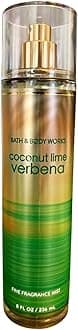 Bath and Body Fine Fragrance Mist COCONUT LIME VERBENA 8oz Body Spray Perfume Mist Bottle