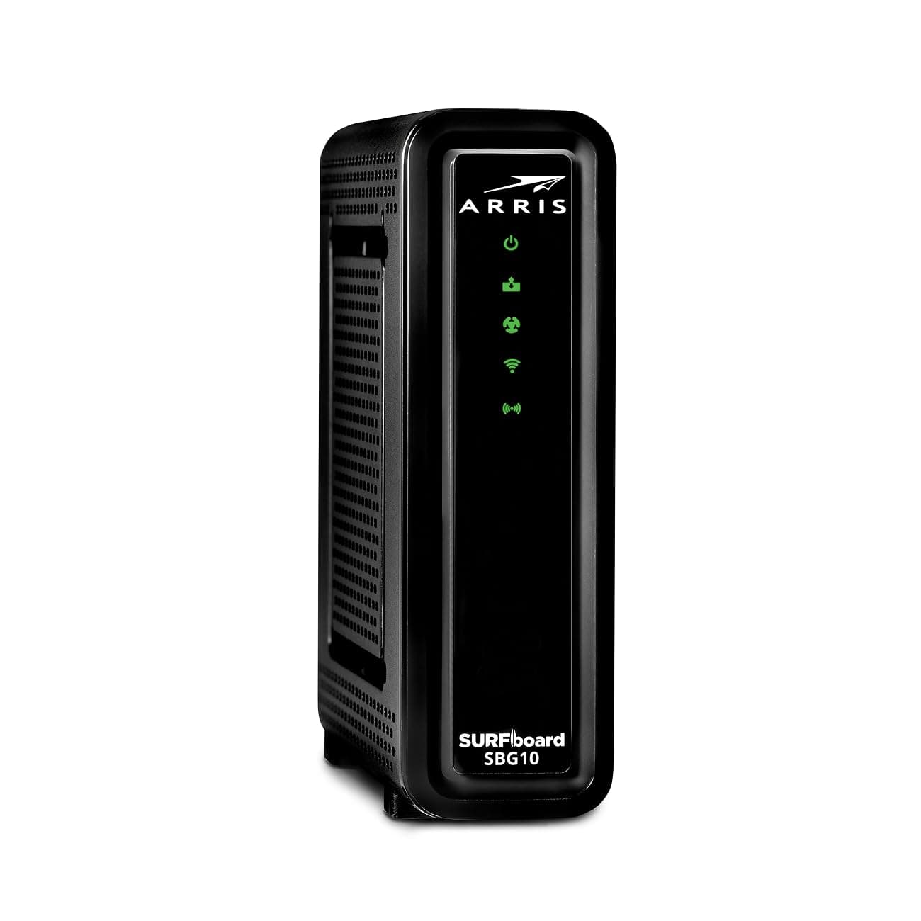 ARRIS SURFboard SBG10 DOCSIS 3.0 16 x 4 Gigabit Cable Modem & AC1600 Wi-Fi Router | Comcast Xfinity, Cox, Spectrum | Two 1 Gbps Ports | 400 Mbps Max Internet Speeds | SURFboard App | 2 Year Warranty