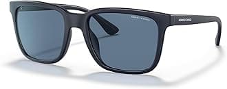 Men's Ax4112su Universal Fit Rectangular Sunglasses