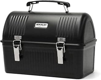 Stanley Classic Lunch Box 10 qt | Vintage Metal Lunchbox | Durable Meal Container with Handle and Latch | Stores Food, Drinks, Thermos, Water Bottle