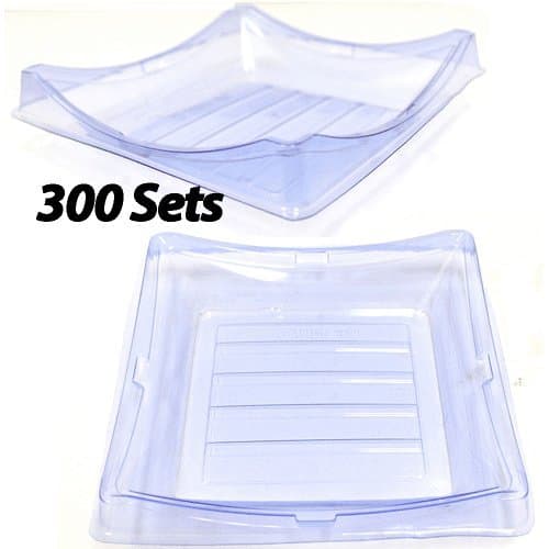Disposable Sushi Container w/Lid 7.2"x7.2" (300 Sets)