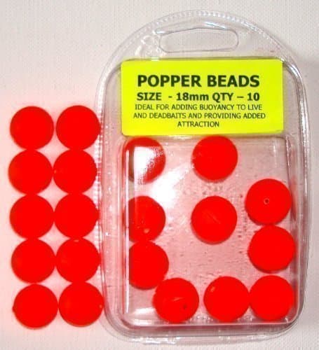 TraceAce Tackle 18Mm Pike Dead Bait Pop Up Beads,Pop Up Rigs,Pike Rigs