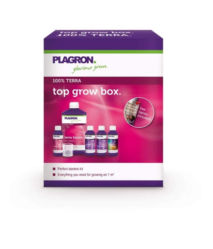 Plagron Top Grow Box Start Fertilizer Kit (100% Terra, 1.84 kg, Liquid, 1 liter, Terra Bloom & Grow)