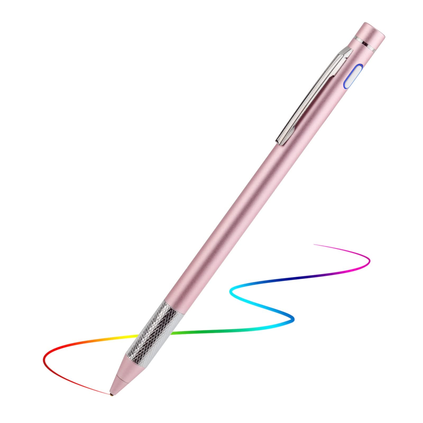 Pencil Stylus for iPhone 17/16/15/14/X Pro Max Pen,Minilabo Touch Screens Active Stylus Digital Pen with 1.5mm Ultra Fine Tip Stylist Pen for iPhone 17/16/15/14/X Pro Max Pencil,Pink