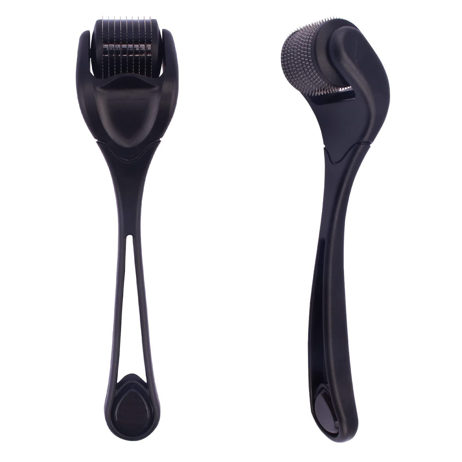 Derma Roller 1.0mm for Face Acne Scars,540 Stainless Steel Microneedle Derma Roller for Beard and Hair Re-Growth, Noiseless Derma Roller for Facial Skin Care Home (1.0 mm)