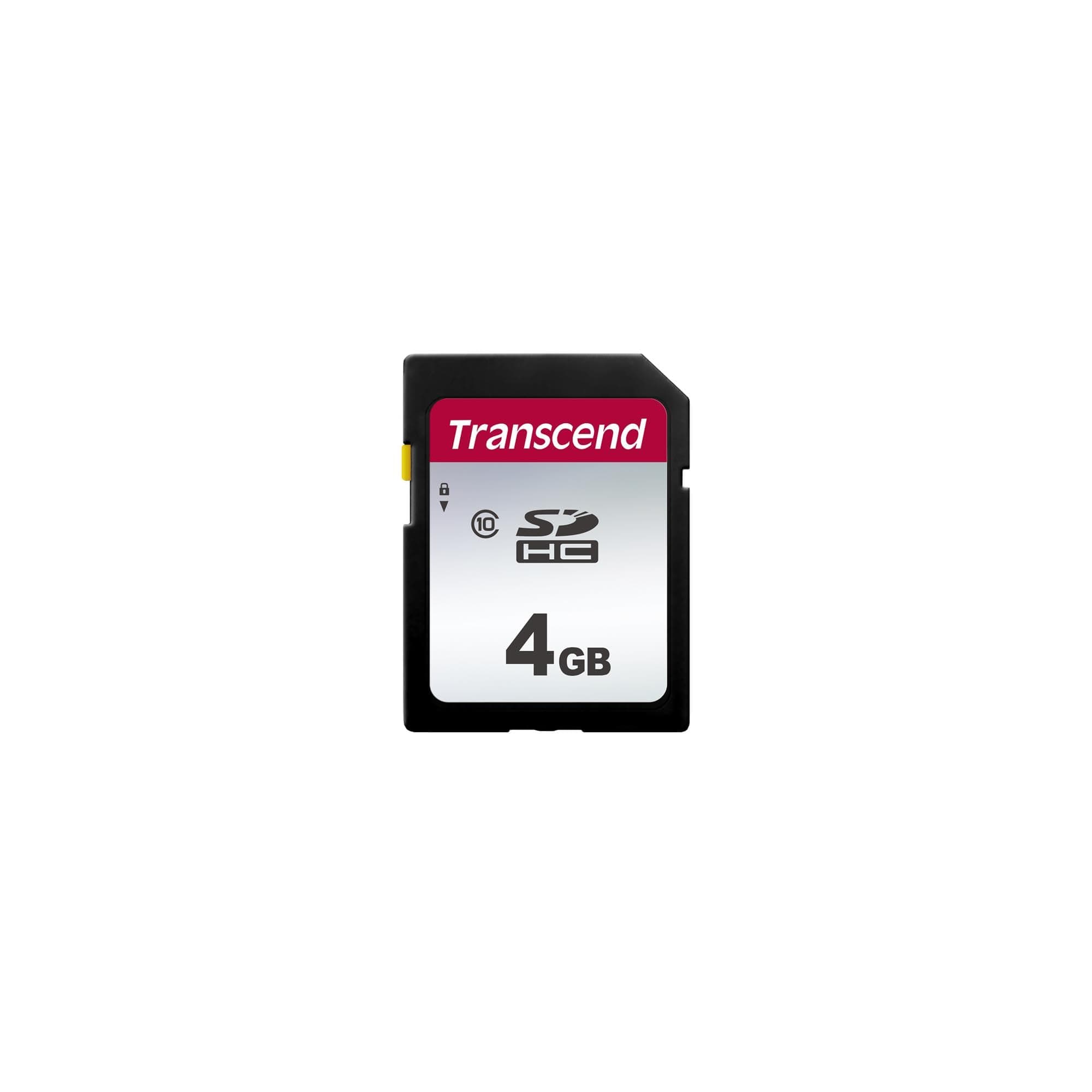 Transcend TS4GSDC300S 4GB | SDHC, C10, 20/10 MB/s