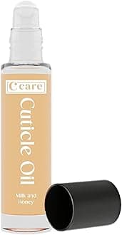 C CARE Milk and Honey Roll-On Cuticle Oil | Natural Revitalizing Hydrating Nail Oil For Repaired Cuticles Overnight | Remedy For Damaged Skin And Thin Nails | Paraben Cruelty Free Formula | 10ml