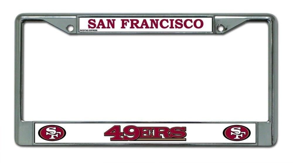 NFL Fan Shop Standard Chrome License Plate Frame