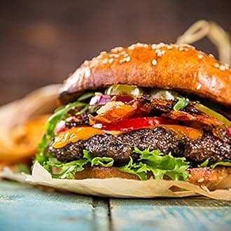 100% Grass Fed Beef Burgers - 1/4 EA Each - Package Of 60 - Delicious & Healthy Burger Patty, Protein & Omega-3 Rich Gourmet Hamburger Meat, Juicy & Ready To Cook, Classic American BBQ Choice