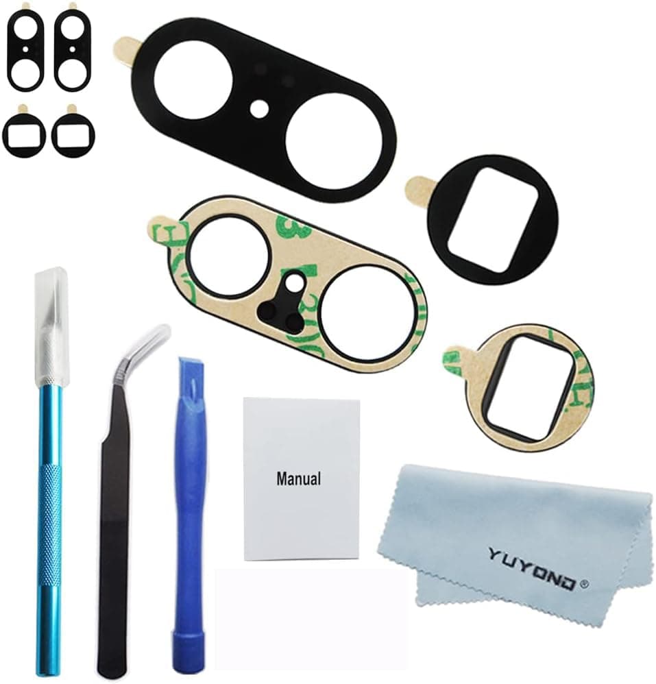 4pcs(2 Set) OEM Original Rear Back Camera Glass Lens Replacement for Google Pixel 7 Pro with Repair Tools Kit and Installation Manual (for Pixel 7 Pro 6.7")