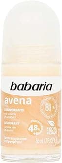 Babaria - Rollon Avena Deodorant - Deodorant for Sensitive Skin - 0% Alcohol - Antiperspirant - 50 ml
