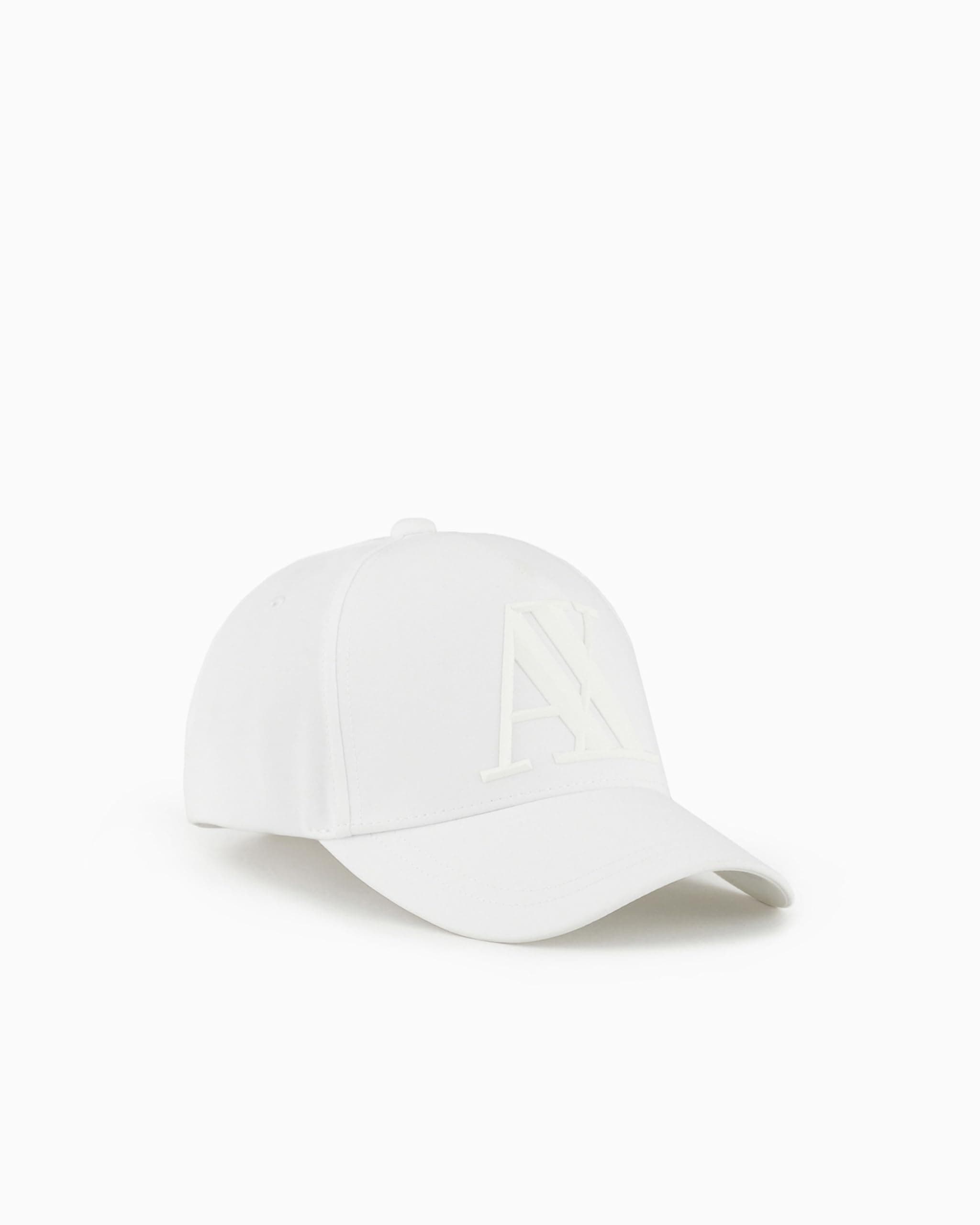 Armani Exchange Men's Rubber Logo Ax Cap Baseball Cap