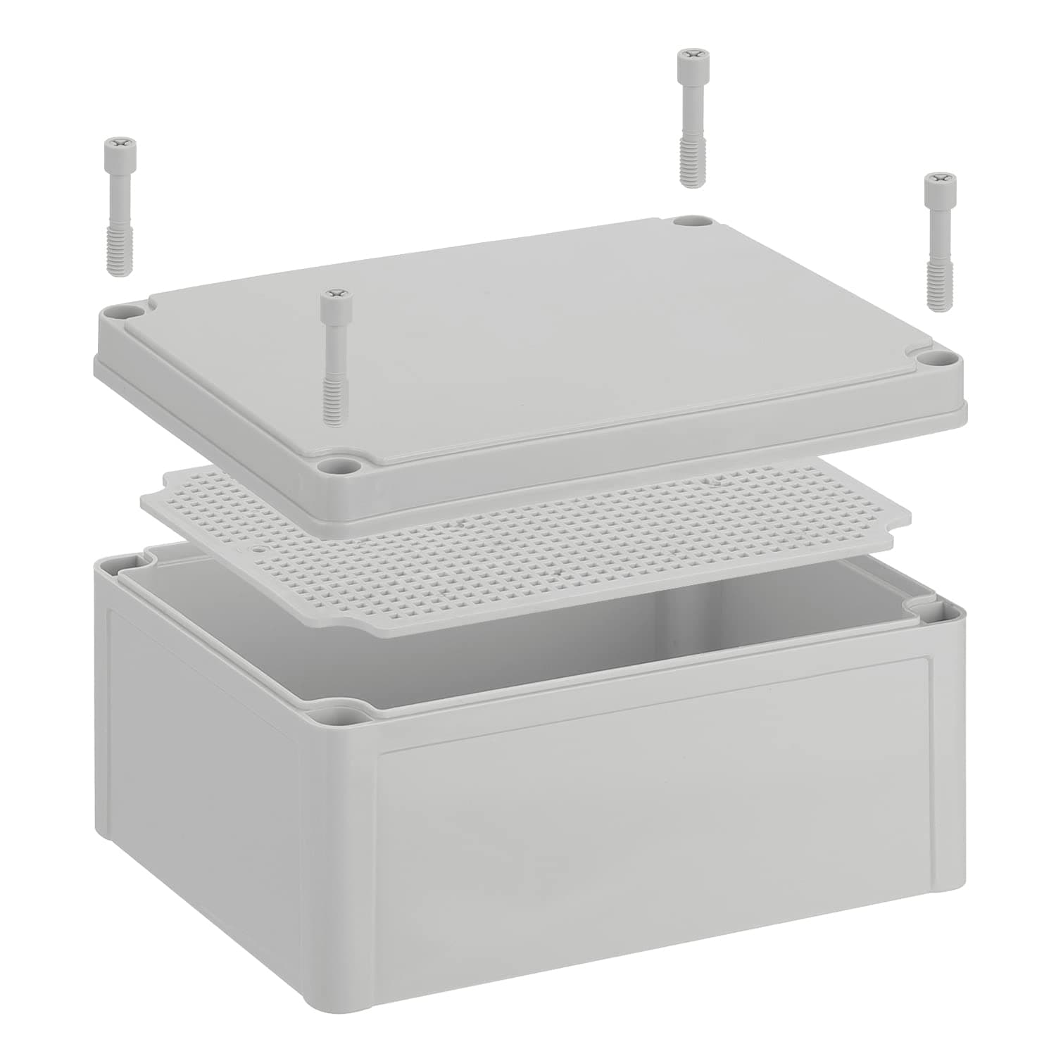 Inkbirdplus Plastic Junction Box, IP67 Dustproof&Waterproof DIY Box, Durable Electrical Project Enclosure, 8 x 6 x 4 inch