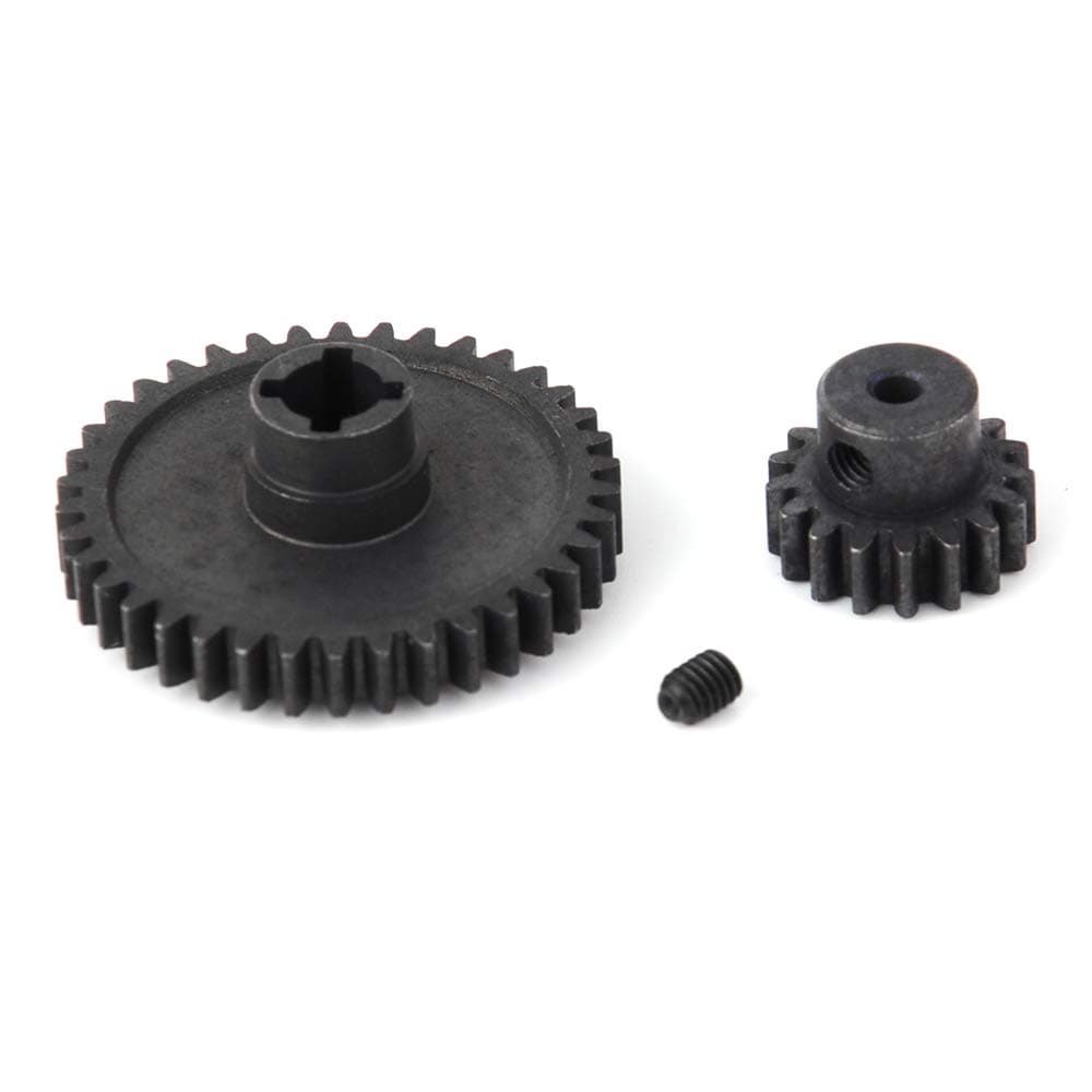 – DollaTek 2-Pack Metal Differential Main Gear 42T and Motor Pinion Gear 27T Set For WLtoys A959-B A969-B A979-B K929-B 1/18 RC Car (Black)