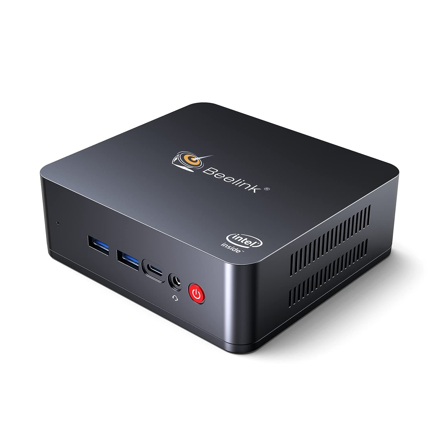 Beelink U55 Mini PC Windows 10 Pro, Intel Core i3-5005U Processor 8GB RAM 256GB SSD, 4K HD Dual HDMI USB 3.0 Port, Dual Band WiFi Gigabit Ethernet BT 4.2 Support Auto Power On