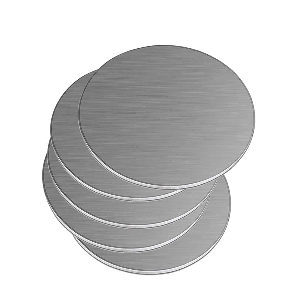 304 Stainless Steel Circular Plate Disc Flat-Plate Sheet Round Row Metals Working SS Welding Industry Materials 0.5mm,Dia.2 Thick.0.02"