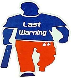 Selling Uniqness UNIq Last Warning Vinyl Decal Sticker for Car Bike Laptop