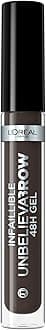 L'Oreal Paris Unbelieva Brow Augenbrauen-Gel, 109 Ebony, 3.4 ml