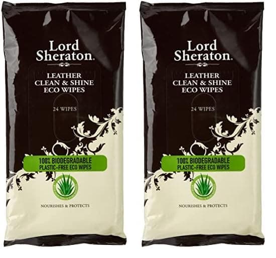 83567 Leather Clean and Shine Wipes, Clear, 24 Count (Pack of 2)