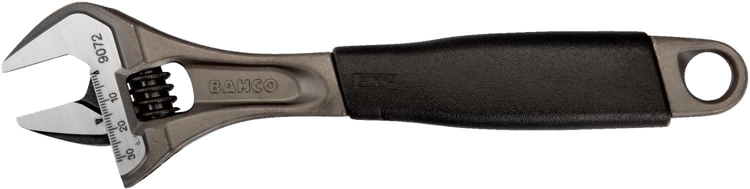 9072 Black Ergo Adj Wrench 10In