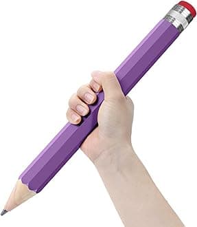 Giant Pencil, 14 Inch Jumbo Pencils, Funny Big Novelty Pencil for Prop/Gifts/Decor (Light Purple)