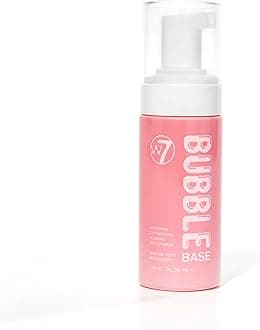 W7 Bubble Base Foaming Primer – Hydrating, Skin-Perfecting Makeup Base for a Smooth & Flawless Finish – Infused with Hyaluronic Acid & Aloe Vera to Nourish and Prime the Skin