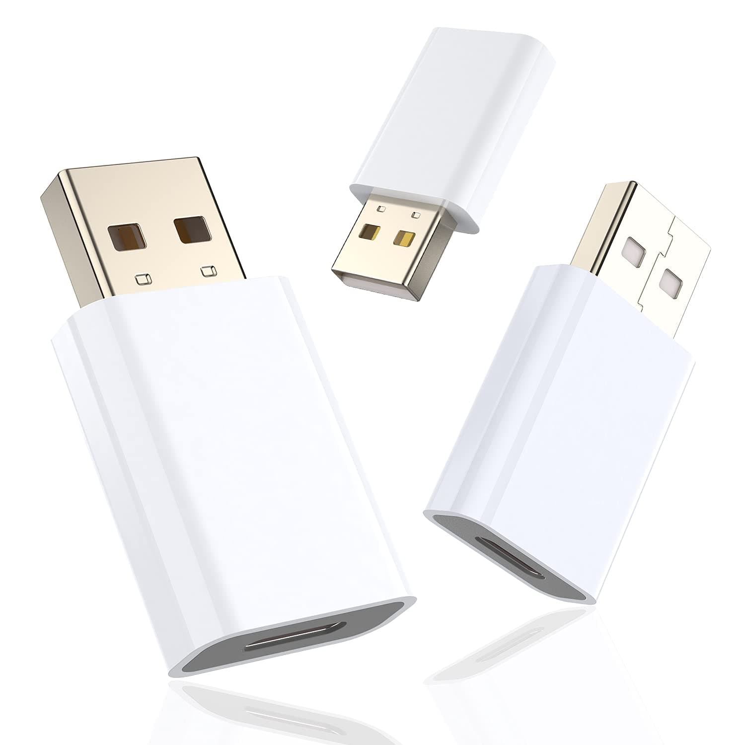 USB C Female to USB A Male Adapter Compatible with Apple MagSafe Charger,USB Type C to A Charger Cable Converter for iPhone 16 15 14 13 Mini Pro Max Watch 10 9 8 7 SE,for Samsung Galaxy,CarPlay