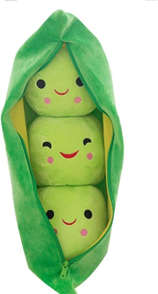 Stuffed Animal Plush Toy Creative Peas in Shape Soft Pillow Pillow Toys Gifts Cute Stuffed Animal Dolls for Girlfriend Kids Baby Girls