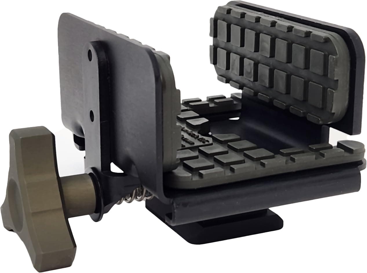 Pig Saddle, Shadow Tech, LLC Matte Non-Glare Melonite Steel Finish with OD Green Pads