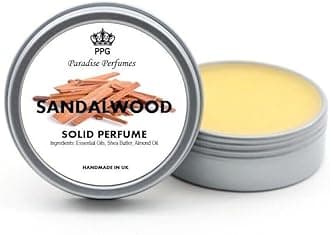 Sandalwood | Natural Solid Perfume | Fragrance Balm 15ml | Scent | Cruelty-Free | Alcohol-Free | PPG | Handmade In UK