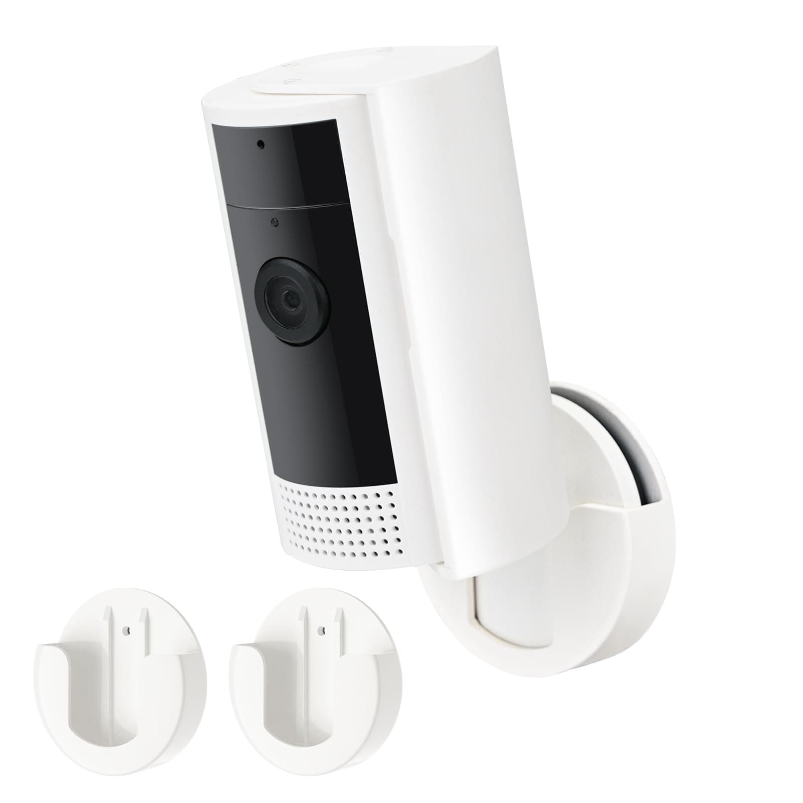 ALERTCAM 2 Pack Adhesive Wall Mount for Ring Indoor Cam(1st Gen and 2nd Gen), Two Ways Easy Installation with Strong Tape and Screws, No Drilling, No Screws, Convenient and Practical Mount
