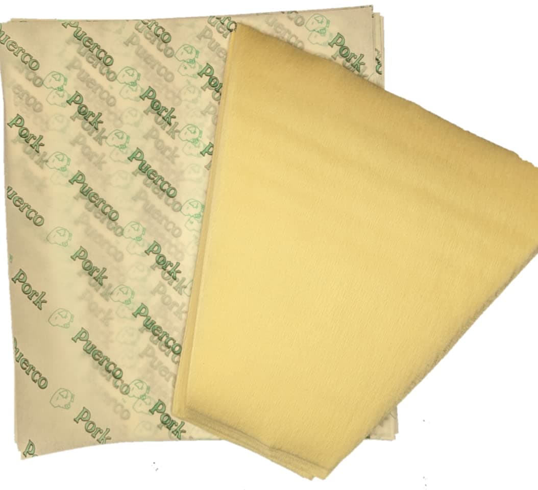 3KMH Tamale Husk and Outer Wrapper Parchment. Various Flavors. (Green Pork)