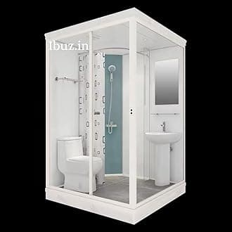 Prefab Luxury Integrated Bathroom Pod All in One Modular Shower Room & WC Unit for Hotels,Residences, & Commercial Spaces (Size, Medium 74X47X84 INCH 4, All-in-One Bathroom Module)