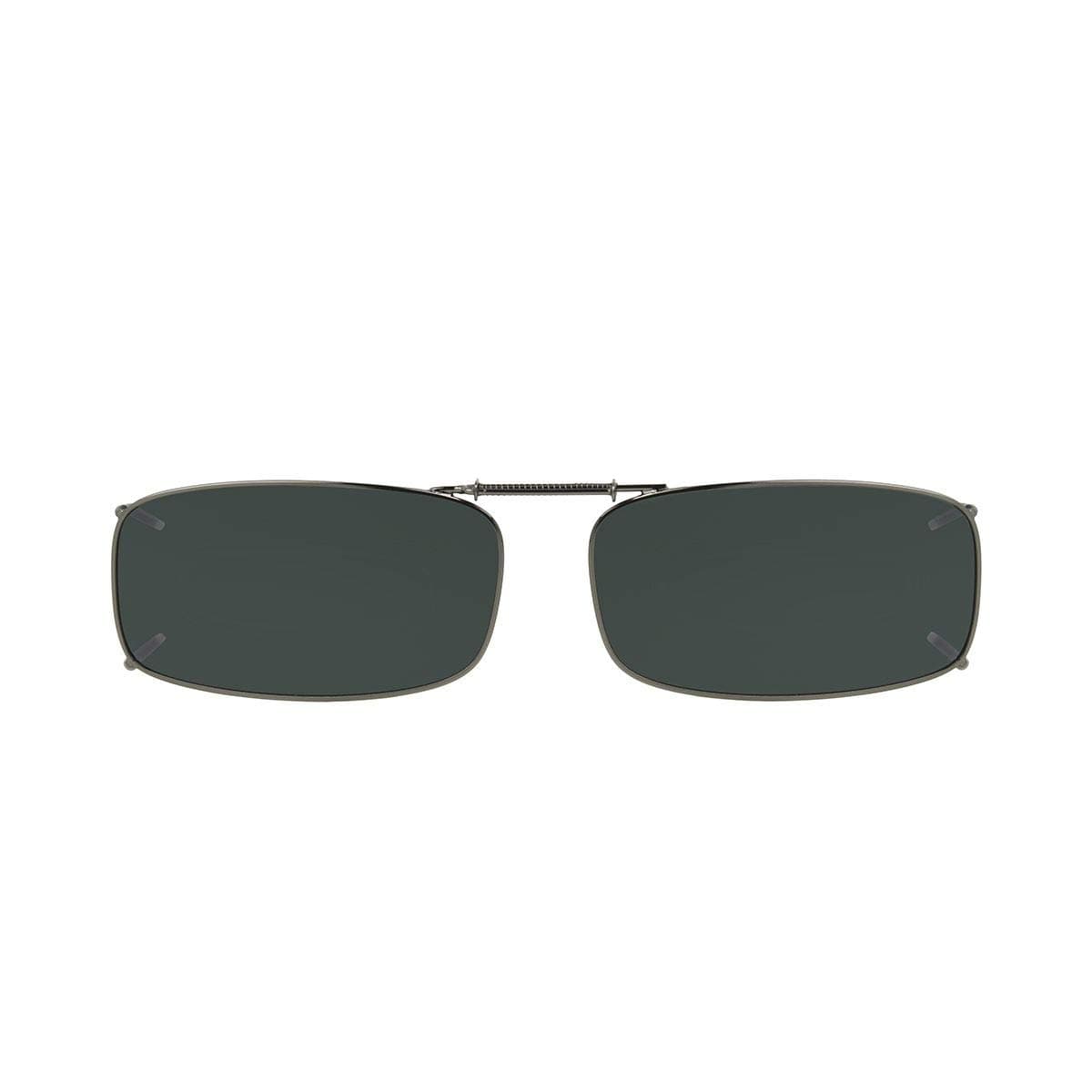 54R8 Full Frame Polarized Gray Lens Clip on Sunglasses