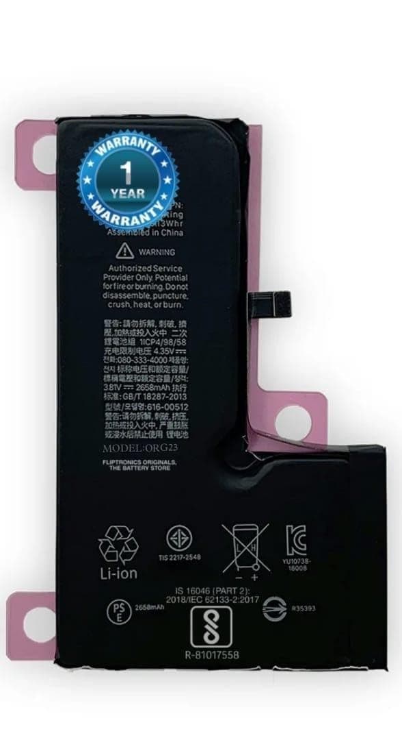 Original Battery for iPhone Xs (2658 mAh) Battery with 1 Year Warranty (Original Battery 0188)